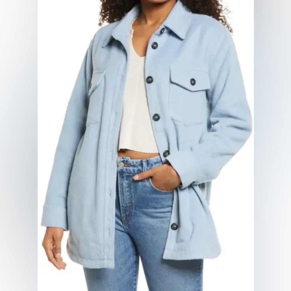 NEW! Thread & Supply | Light Blue Shirt Jacket | Size XL